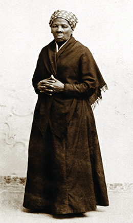 A photograph of Harriet Tubman is shown.