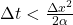 \Delta t < \tfrac{\Delta x^2}{2 \alpha}