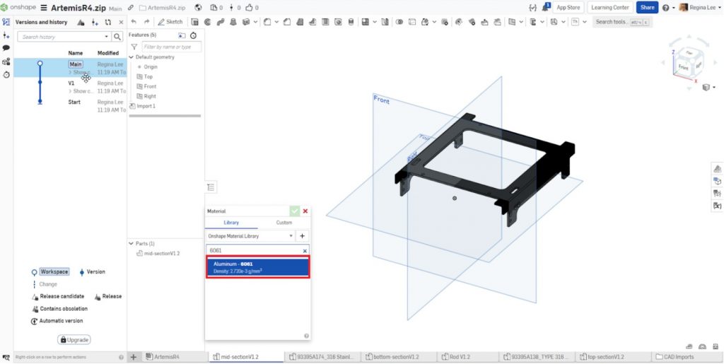 Aluminum Spacer 6mm, 3D CAD Model Library