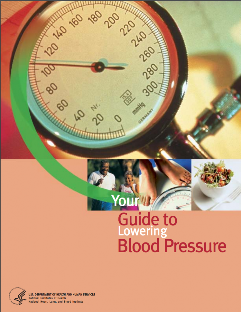 Cover of guide to lowering blood pressure