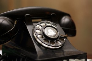 An old spin dial phone